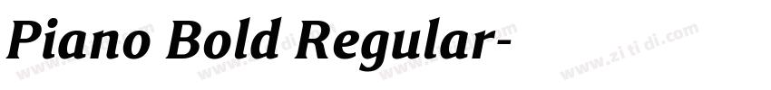 Piano Bold Regular字体转换 Piano Bold Regular字体转换